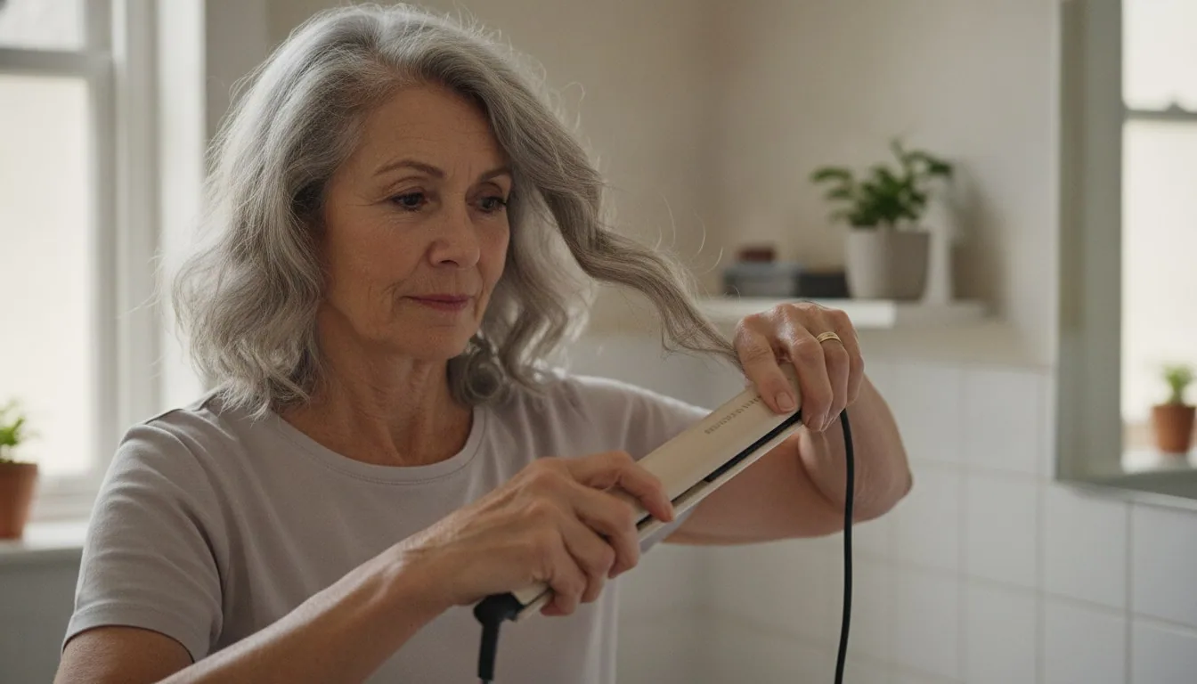 How to curl short hair with a curling iron