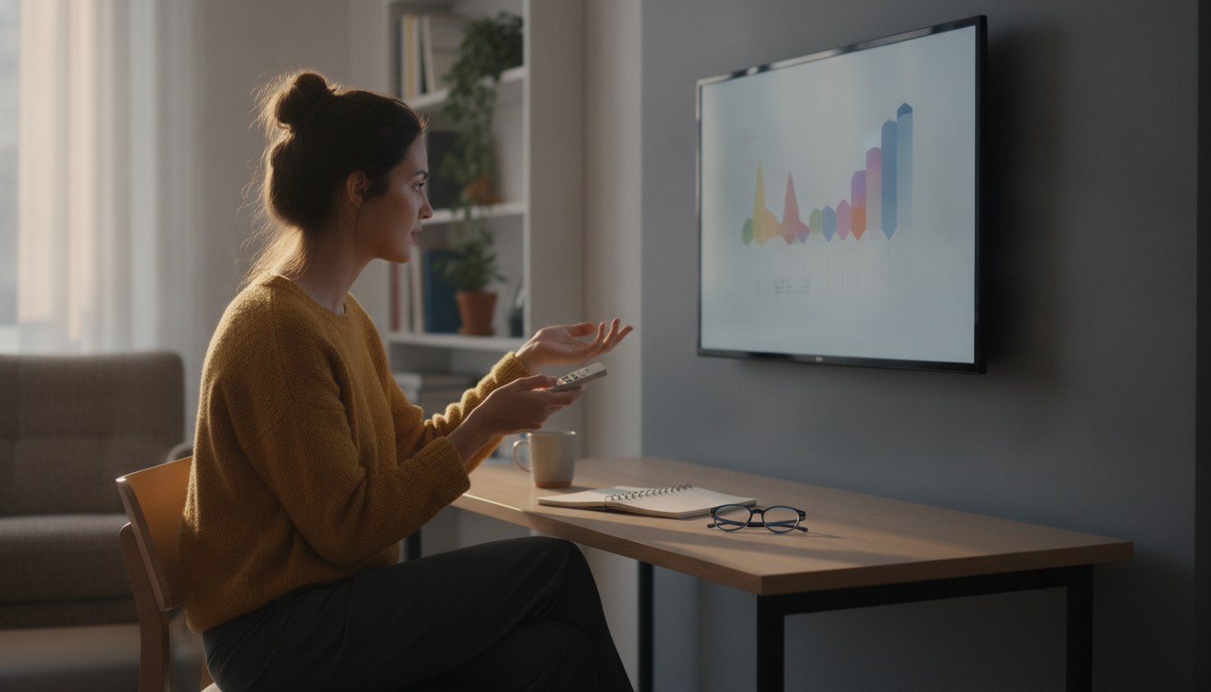 Curved TV vs flat screen TV comparison shown side by side in a living room